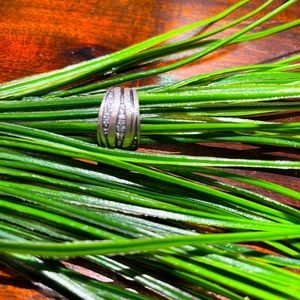 Silpada silver with diamonds